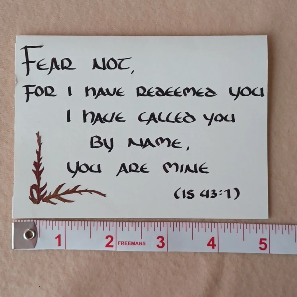 Set of 3 Bible Verse Handmade Blank Notecards
